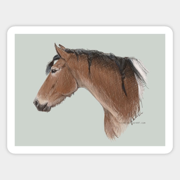 Pinto Horse Sticker by KJL90